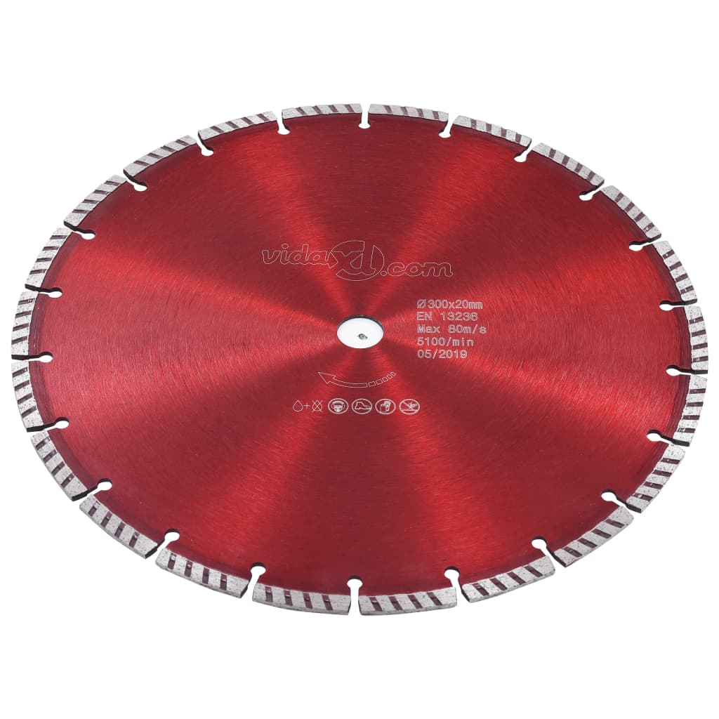 Vidaxl Diamond Blade z turbodoładowaniem 300 mm stali