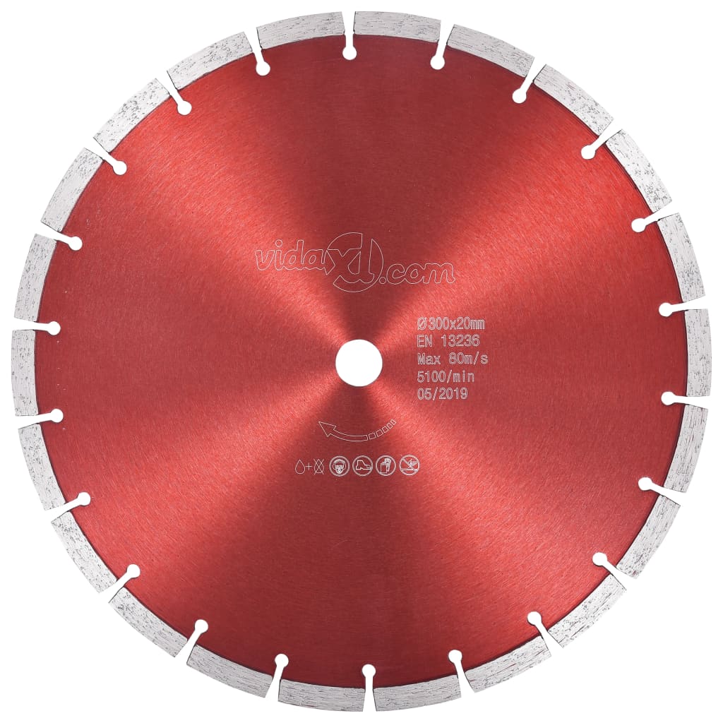 Vidaxl Diamond Saw liść 300 mm stal