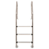 Vidaxl Swimming Pool Ladder med 3 sport 120 cm rostfritt stål 304