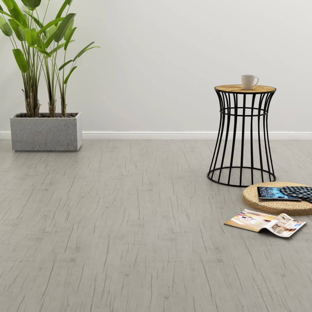 Vidaxl Floorboards Self -adhesive 4.46 m² 3 mm PVC washed oak