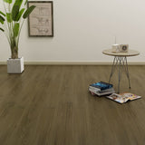 Tablas de piso Vidaxl autoadhesivo 4.46 m² 3 mm PVC Brown