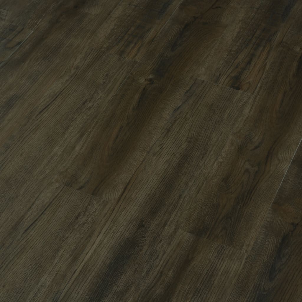 Vidaxl Floorboards Auto -Adhesivo 4.46 m² 3 mm PVC Dark Brown