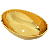 Vidaxl Washbasin 40x33x13,5 cm keramické zlaté barvy