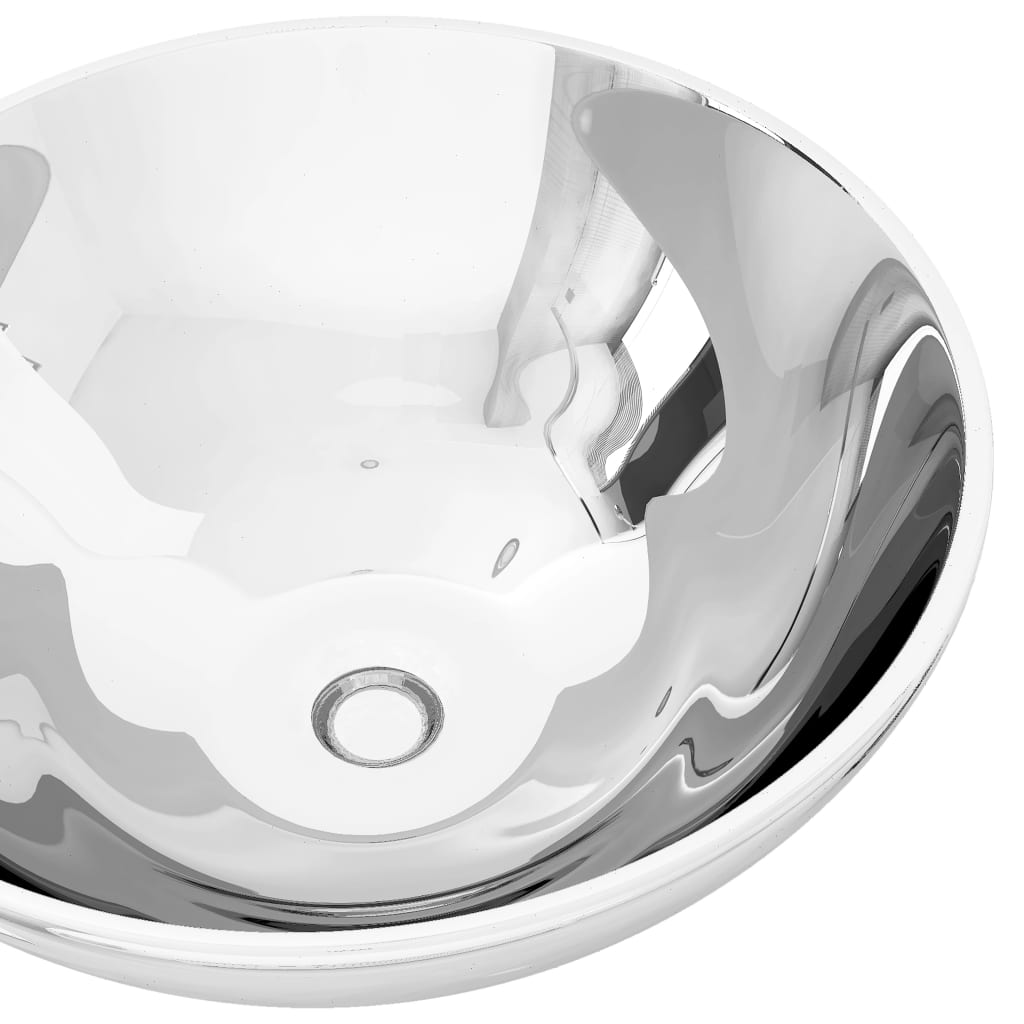 Vidaxl Washbasin 32,5x14 cm keramické stříbrné barvy