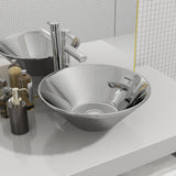 Vidaxl Washbasin 42x14 cm Ceramico colorato in argento