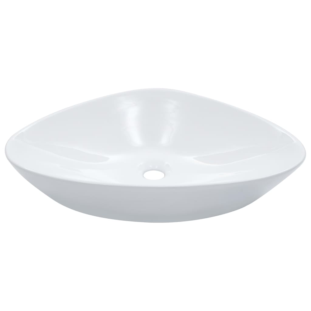 Vidaxl Washbasin 58.5x39x14 cm keramisk hvid