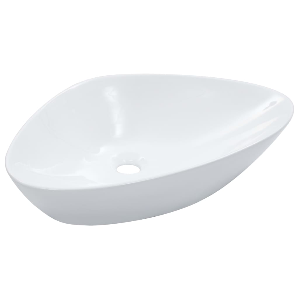 Vidaxl Washbasin 58.5x39x14 cm keramisk hvid