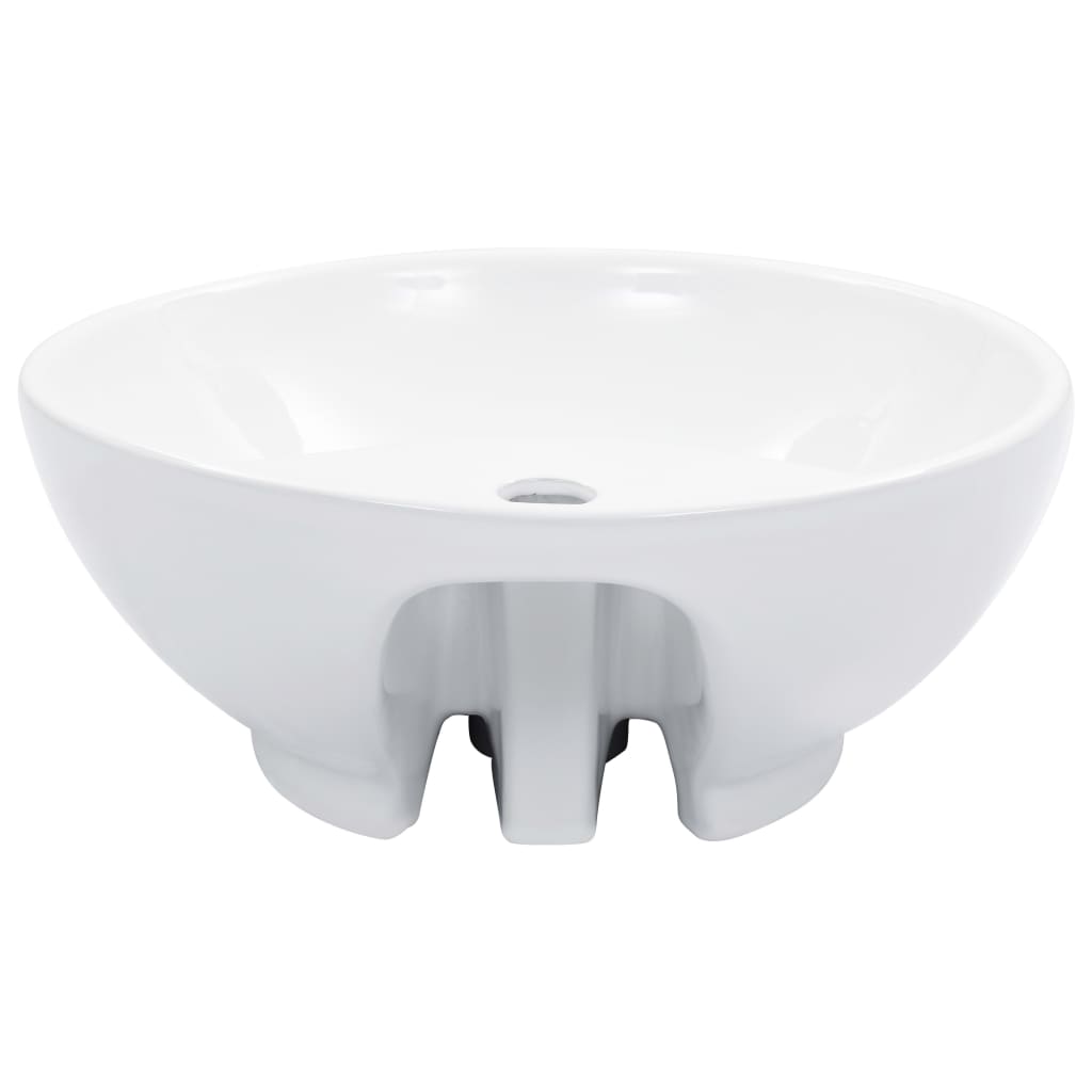 Vidaxl Washbasin s přistáním 46,5x18 cm keramická bílá