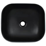 Vidaxl Washbasin 44.5x39.5x14.5 cm keramisk sort