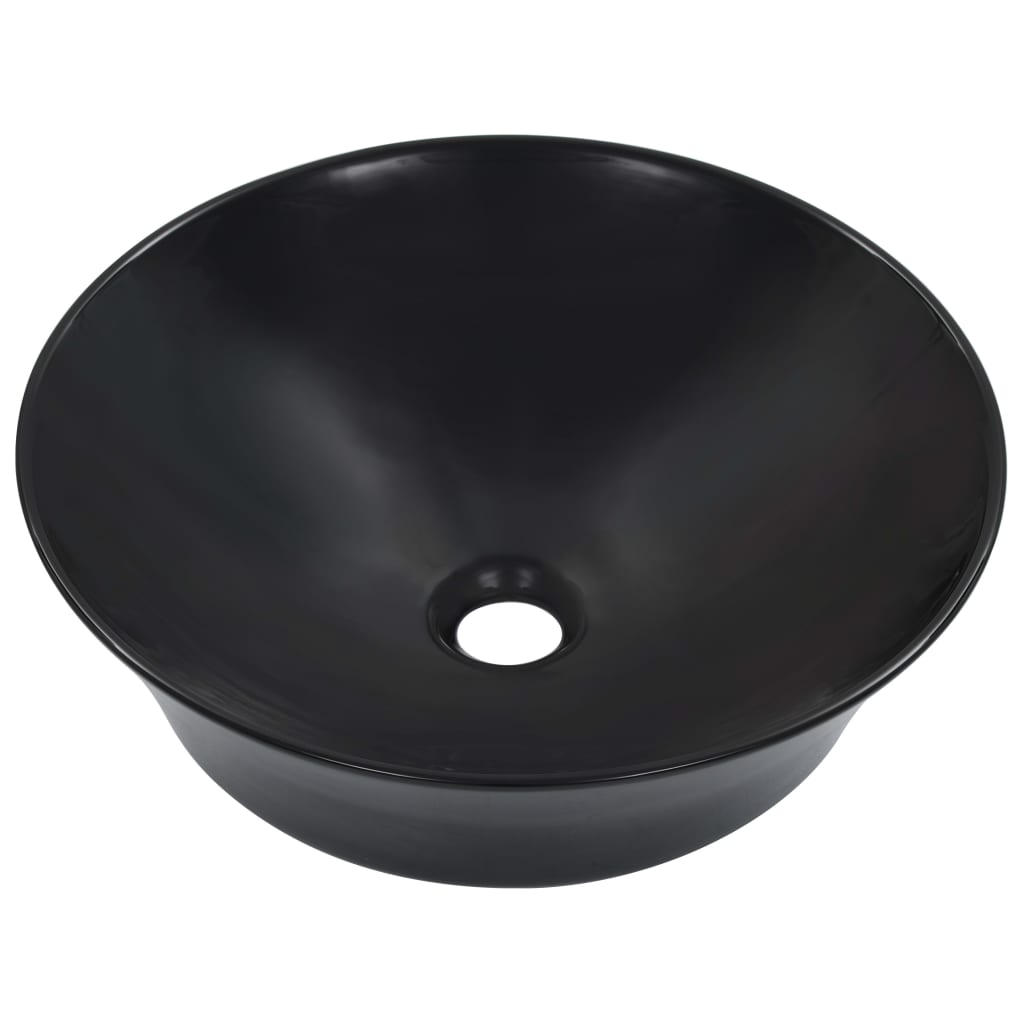 Vidaxl Washbasin 41x12.5 cm de cerámica negra