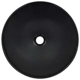 VidaXL Washbasin 41x12.5 cm Ceramic Black