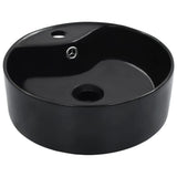 Vidaxl Washbasin s přistáním 36x13 cm keramická černá