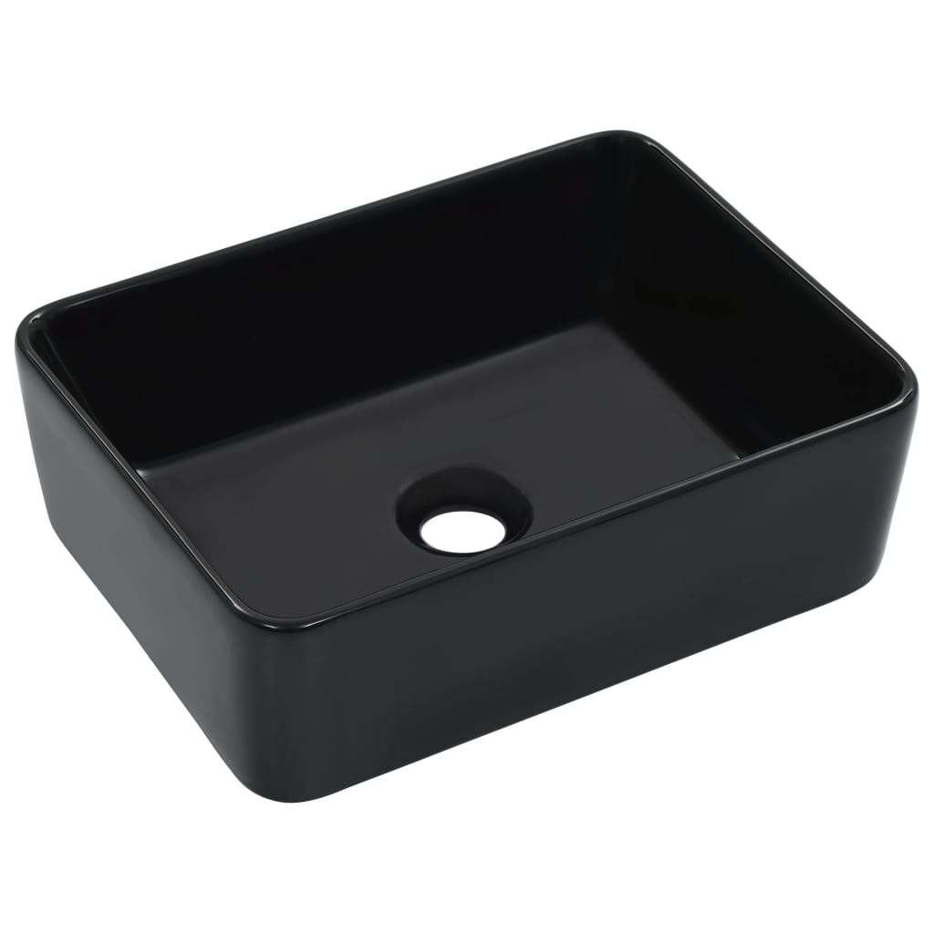 Vidaxl Washbasin 40x30x13 cm en céramique noir