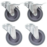 VidaXL swivel wheels with bolt holes 4 st 75 mm