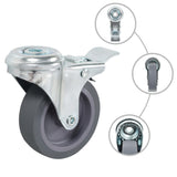 VidaXL swivel wheels with bolt holes 4 st 75 mm