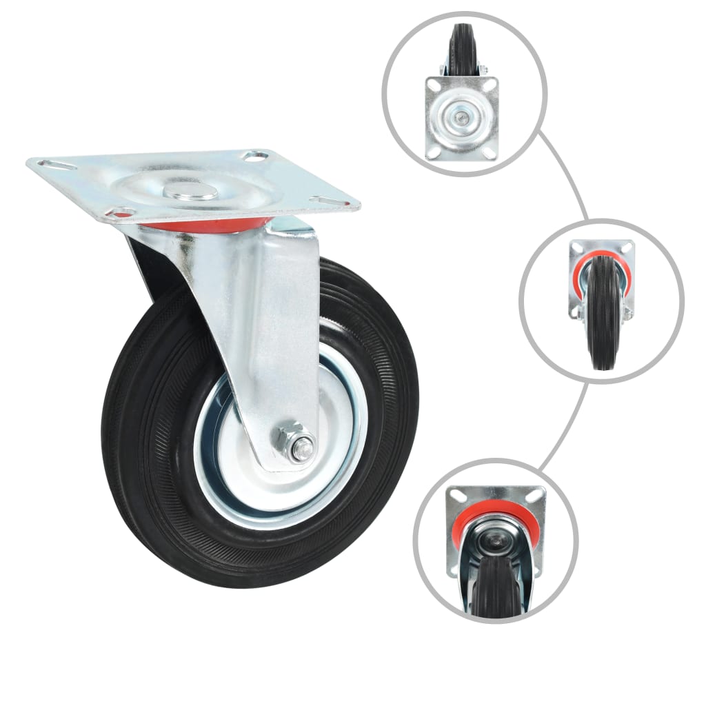 VidaXL swivel wheels 4 st 125 mm