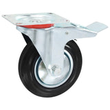 VidaXL swivel wheels with double brakes 4 pcs 160 mm