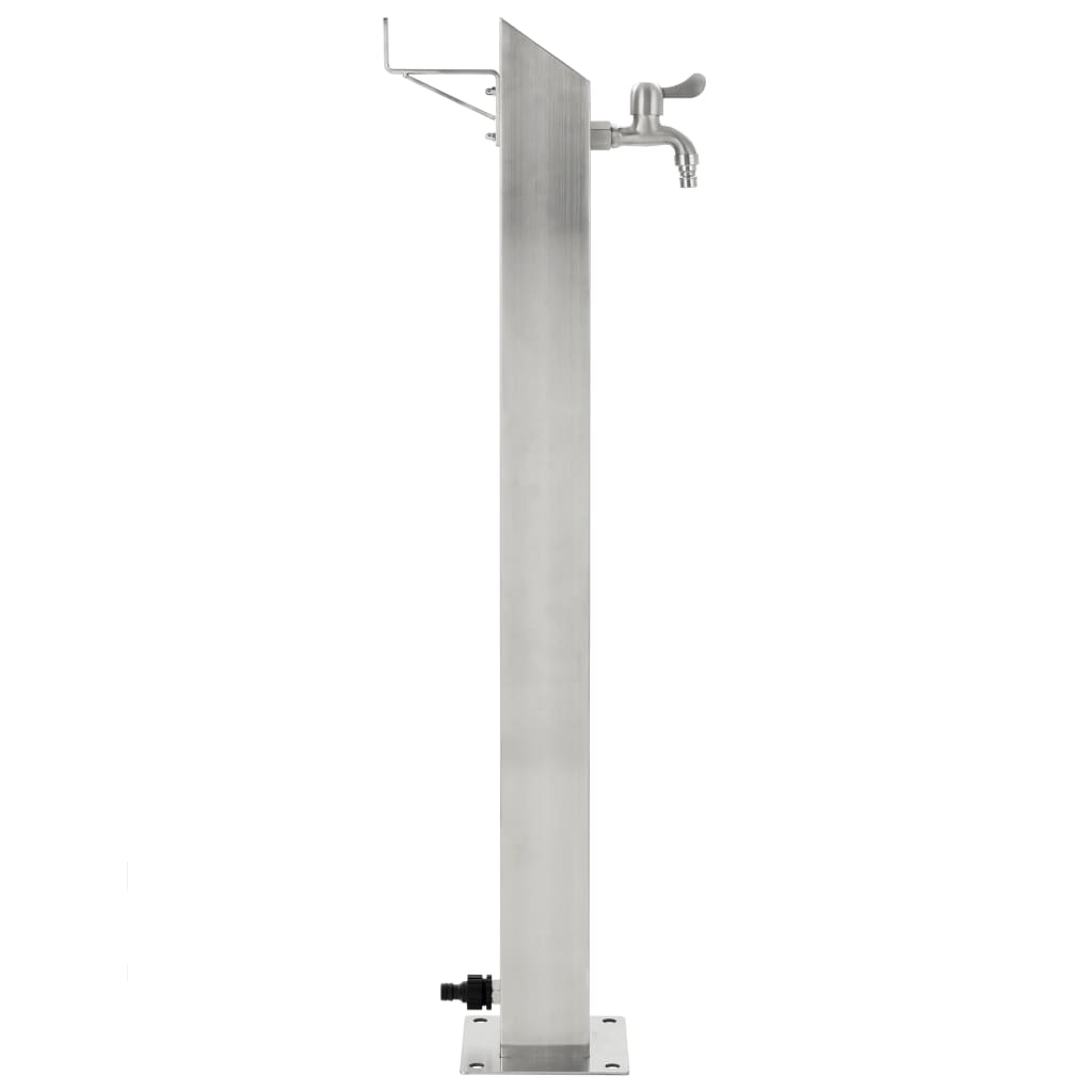 Vidaxl garden water column square 95 cm stainless steel