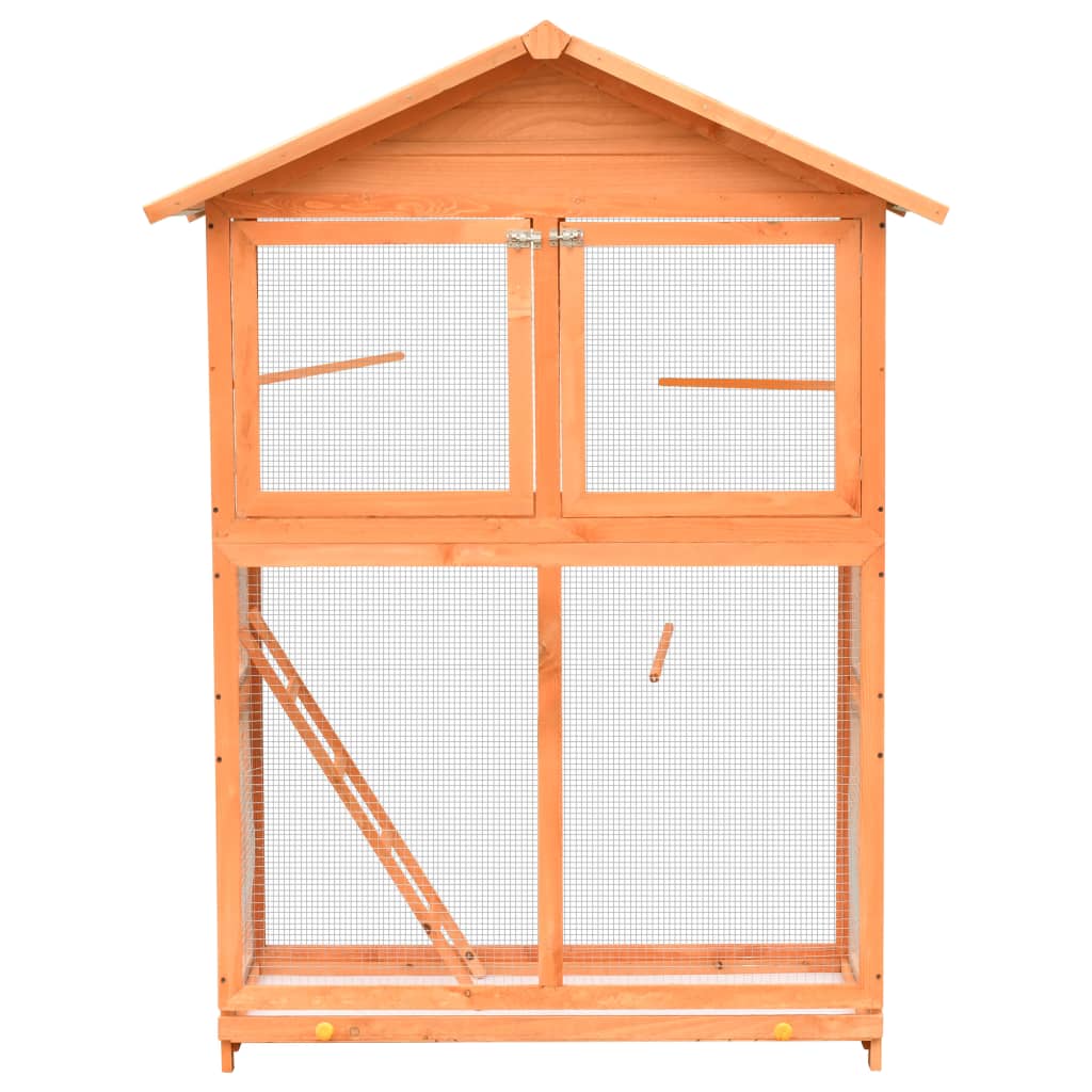 Vidaxl Bird Cage 125.5x59.5x164 CM Pine Pine Pine Madera