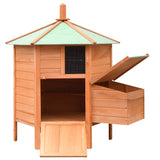 Vidaxl Chicken coop 126x117x125 cm solid pine pine pine wood