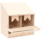 Vidaxl Chicken Shelter 2 Fack 63x40x65 cm Solid Pine