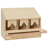 Vidaxl Chicken Shelter 3 Fack 72x33x54 cm Solid Pine