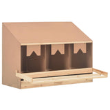 Vidaxl Chicken Shelter 3 Fack 93x40x65 cm Solid Pine