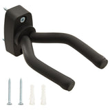 Cidaxl Guitar Wall Hangers 6 St Steel Black