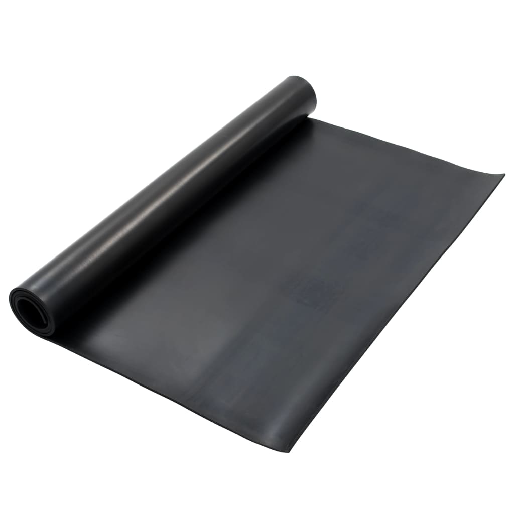 Vidaxl floor mat anti-slip 6 mm smooth 1.2x2 m rubber