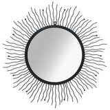 Vidaxl Garden Wall Mirror Sunburst 80 cm Negro