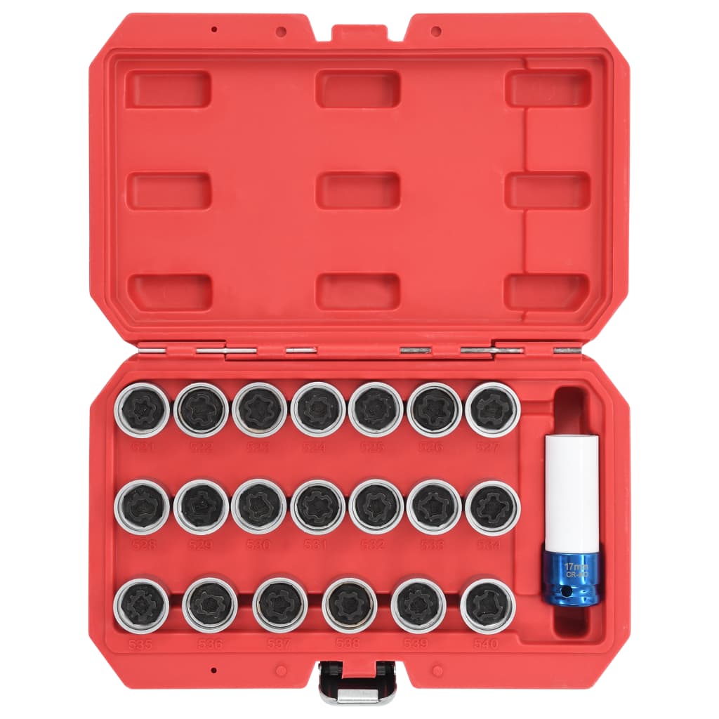 Vidaxl 21-piece wheel lock set for VAG