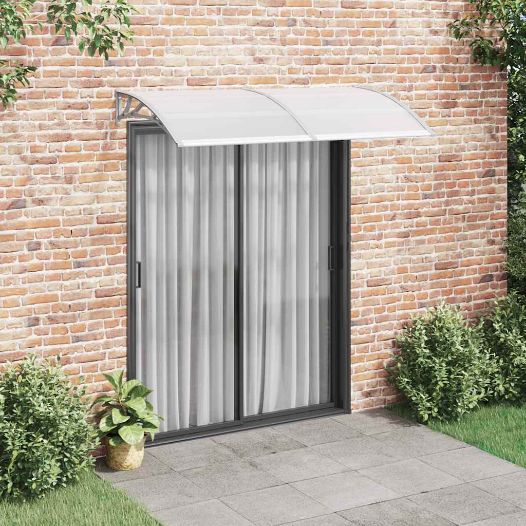 Vidaxl Door Canopy 200x100 cm PC Gray