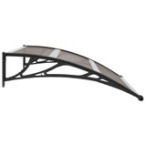 Vidaxl Door Canopy 120x100 cm PC Black