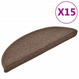 Vidaxl 15 esteras de pedal de Vidaxl 56x17x3 cm Coffee Brown