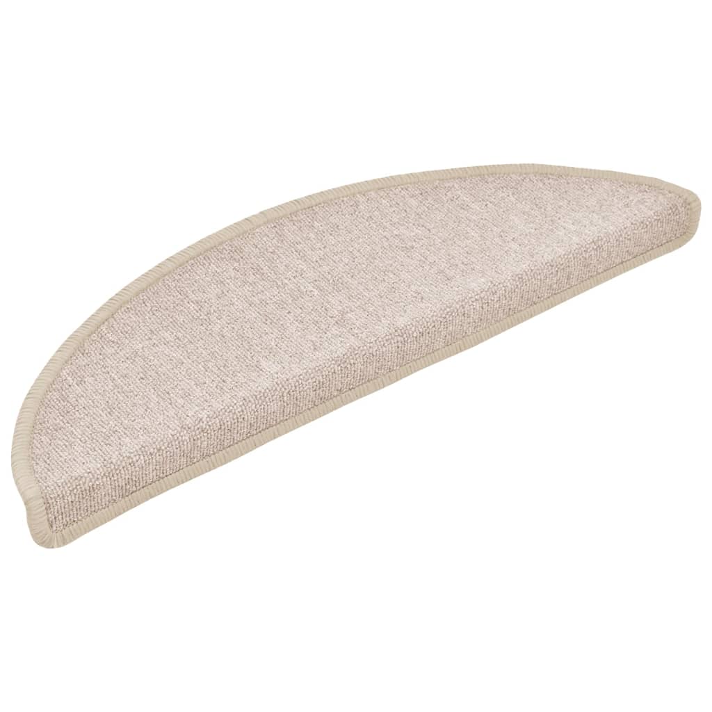 Vidaxl 15 St Pedal Mats 56x17x3 cm taupe