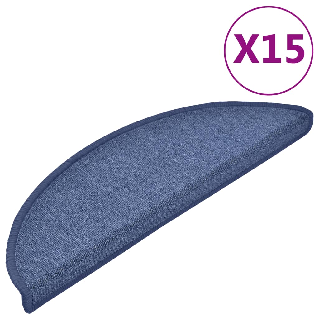 VidaXL 15 st pedal mats 56x17x3 cm blue