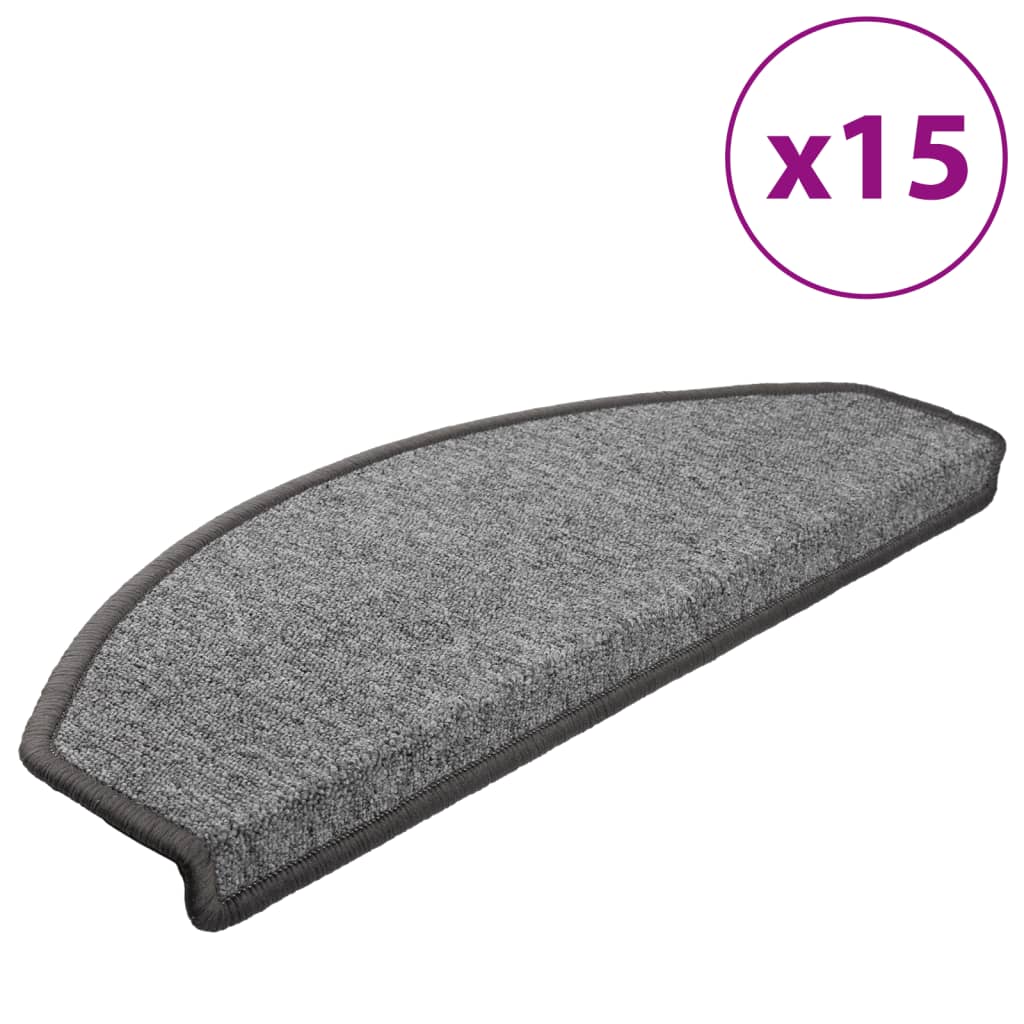 Vidaxl 15 Stusen 65x24x4 cm dunkelgrau