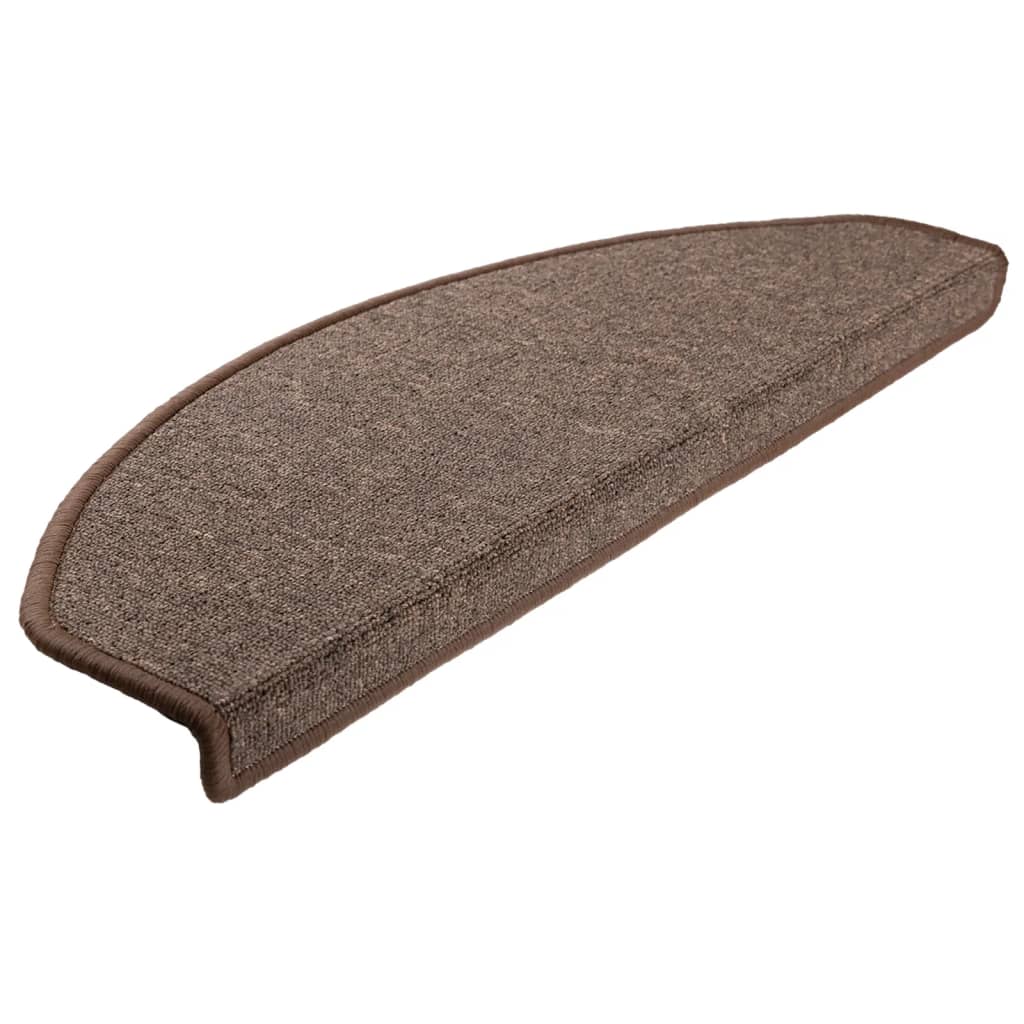 VidaXL 15 st pedal mats 65x24x4 cm coffee brown