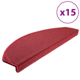 Vidaxl 15 St Pedal Mats 65x24x4 cm Bordeaux rød