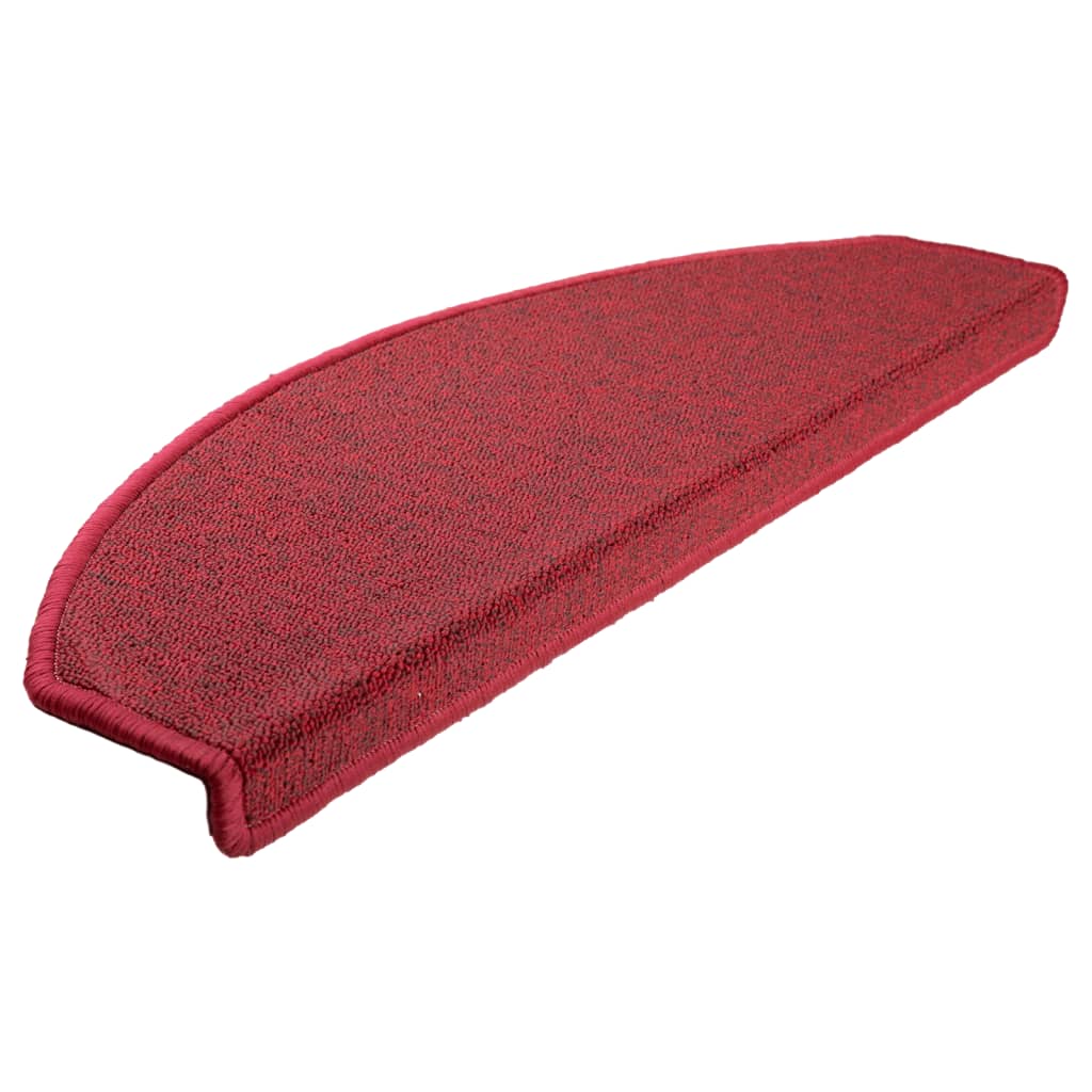 Vidaxl 15 St Pedal Mats 65x24x4 cm Bordeaux rød