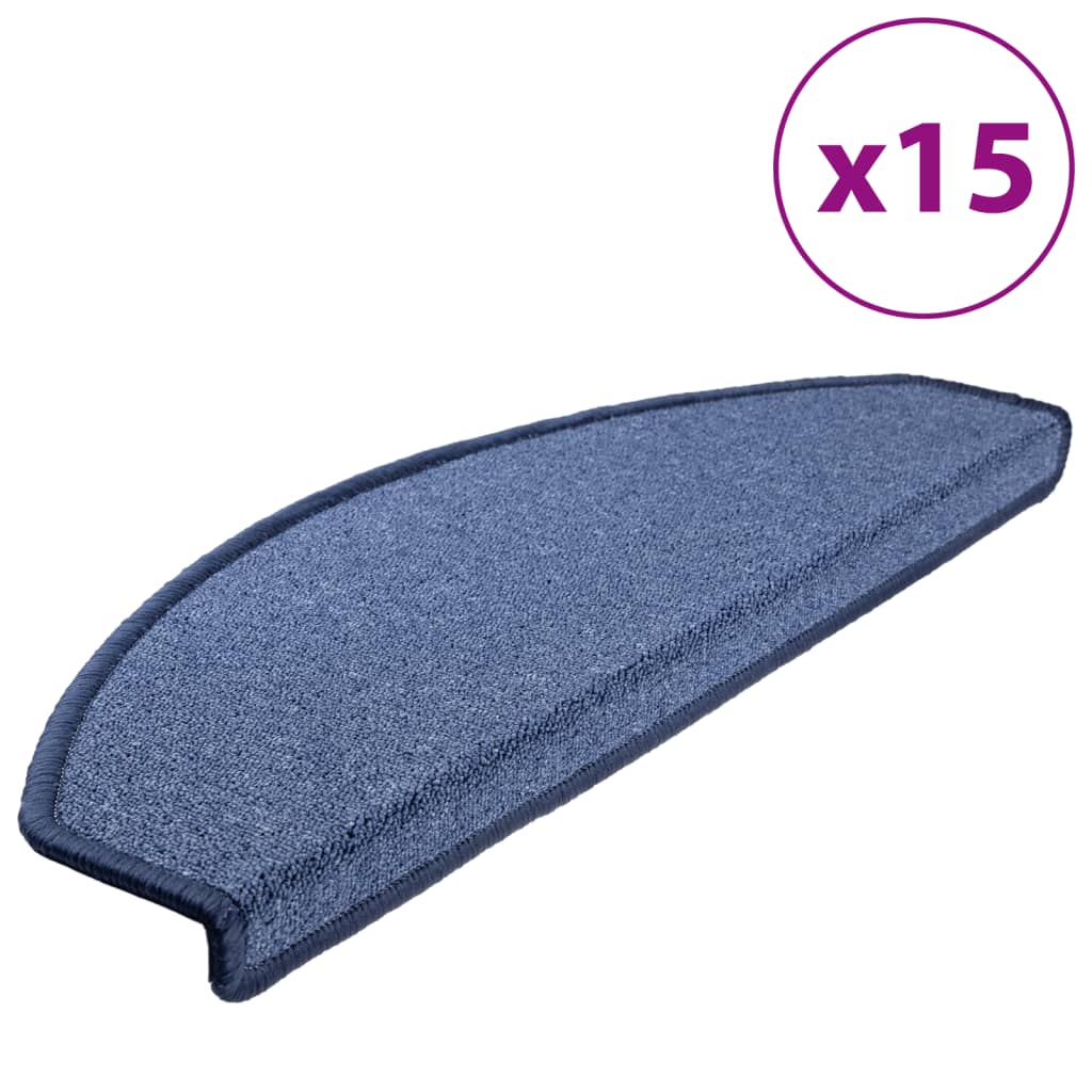 Vidaxl 15 Trin Mats 65x24x4 cm blå