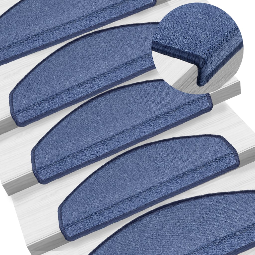 VIDAXL 15 STEP MATS 65x24x4 cm Blau