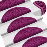 Vidaxl Stair Mats 15 St 56x17x3 CM Violet