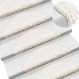 Vidaxl stair mats 15 st 56x17x3 cm white