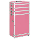 Vidaxl Makeup Trolley Aluminium rosa