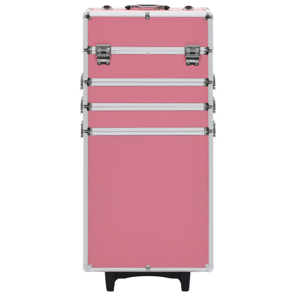 Vidaxl Makeup Trolley Aluminium rosa