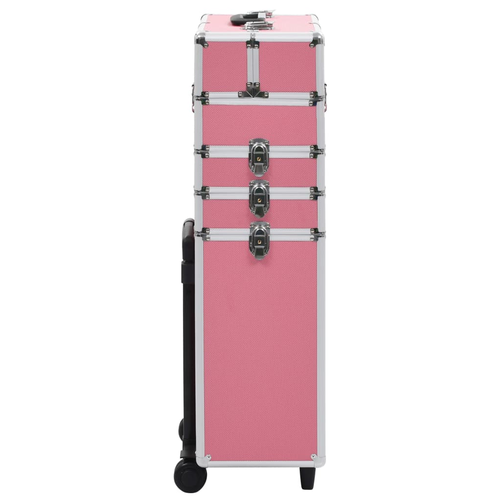 Vidaxl Makeup Trolley Aluminium rosa