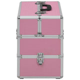 Vidaxl Makeup Koffer 37x24x335 cm Aluminium rosa