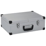 Vidaxl tool case 46x33x16 cm aluminum silver colored