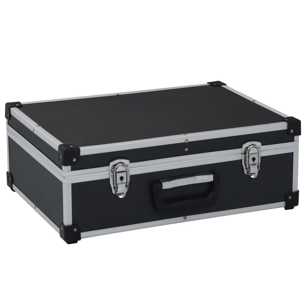 Vidaxl tool case 46x33x16 cm aluminum black